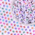 Colorful round letter X beads for DIY handmade bracelets, necklaces, and jewelry accessories. - Letter X