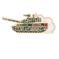 Military tank metal enamel pin brooch camouflage tactical badge backpack clothes accessory - Camouflage Tank (C3293-2)
