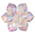 Fleur de cristal brillante pour vêtement, magnifique bouton aurore ou beau bouton de manchette. - Irisé Transparent