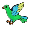 Cartoon peace dove enamel pin alloy metal brooch badge jewelry accessory variant style item. - C3236-3