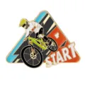 Mountain bike enamel pin sports racing badge backpack decoration metal brooch gift souvenir - Mountain Bike