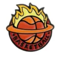 Enamel basketball pin metal brooch creative sports gift badge for students apparel - C3156-4