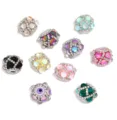 Perline di strass in acrilico colorate accessori per gioielli con catena per telefono - colori misti casuali
