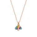 Kinderen kleurrijke geemailleerde paddestoel hanger ketting goud schattige sieraden - Veelkleurige Cartoonstijl