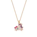 Kinderen eenhoorn ketting gouden ketting schattig dier cartoon hanger emaillen sieraden - Witte Eenhoorn Stijl