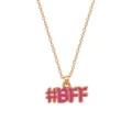 Gouden kleurige ketting met roze BFF hanger voor kinderen, leuke legering sieraad. - #BFF Letters Stijl
