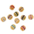 Perles filigranes strass perles dorées pour fabrication bijoux accessoires bricolage - Couleurs Mélangées Aléatoires