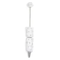 White Beaded Pen DIY Flower Rhinestone Ballpoint Pen Variant Cute Desk Stationery - White Flower Style
