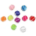 Bunte Strass-Rundperlen für DIY handgemachte Handyketten, Taschenanhänger und Dekoration. - Rundperlen in zufälligen Mischfarben