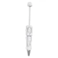 DIY Strass Perle Perlenkugelschreiber, glitzernder Diamant Stift für Büro Schule Schreibwaren. - Weiß