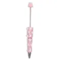 Rosa Strass DIY Perlen Herz Kugelschreiber glänzender Glitzer Stift für Büro Schreibwaren - Hellrosa