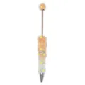 Handmade gradient beaded ballpoint pen with cute flower pattern for stylish gift. - SL918010 Style