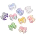 Colorful glitter bowknot charms, DIY resin accessories for phone chains and crafts. - Gradient Random Mix