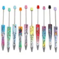 Kleurrijke DIY kralen balpennen met inspirerende engelse letters en schattige printpatronen. - Inspirerende Slogans-serie (Stijl 3) / 10 Stuks/Set