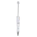 Christmas pearl glitter ballpoint pen decorative rotating school office stationery writing pen - 5 Pcs Set / White Christmas Tree (SL66208.5)