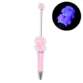 DIY rosa Rose Perle Kugelschreiber süß Bonbon Farbe Drehgeschenk Stift Büro Schreibwaren - Hellrosa