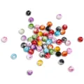 8mm acrylic colorful gradient polka dot loose beads for DIY craft bracelet jewelry making - 8mm (Approx. 1900 Pcs/500g) / Random Mixed Colors