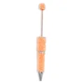 Penne a sfera con perline fai-da-te con brillanti strass arancioni per scrittura creativa. - Fiocco Bolla Arancione (SL673008)