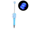DIY handgemachte Rosen Perlen Kugelschreiber bonbonblau rotierende Luxus Geschenk Stift - Blau