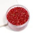 Red resin flatback rhinestones boxed nail art micro drills DIY crystal diamond painting accessories - Red AB