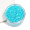 Blue iridescent resin flatback rhinestone jar for nail art and diy crafts accessories - Sky Blue AB