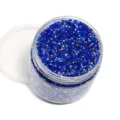 Blue Resin Flatback Rhinestones Jar for Nail Art DIY Crafts Decoration Variant Style - Dark Blue AB