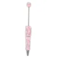 DIY Strass Perle Kugelschreiber Rosa Glitzer Drehbar Stift Elegante Schreibwaren - 5er Set / Hellrosa