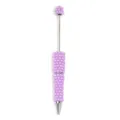 DIY stylo me violes perles kai metalliki ravdo kai peristrofiko schediasmo gia grafiki yli. - Μοβ Στυλ (SL547)