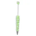DIY Perlen Kugelschreiber mit Strass Steinen, stilvoller grüner Drehbleistift Stift. - 5er Set / Grasgrün