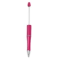 Bolígrafo con cuentas DIY con varilla metálica, cuerpo con purpurina rosa y diseño. - Estilo Degradado Brillo Rosa (CZB106038-6)