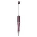 Bolígrafo de cuentas DIY con cuerpo degradado morado y varilla de metal para manualidades. - Estilo Degradado Brillo Rojo Púrpura (CZB106038-16)
