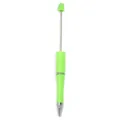 Boligrafo de cuentas DIY de plastico con cuerpo degradado verde y varilla metalica. - Estilo Verde (CZB106038-23)