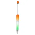 Boligrafo de plastico degradado para cuentas DIY con varilla metalica manualidades - Estilo Naranja Verde Degradado (CZB106038-43)