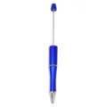 Bolígrafo de cuentas DIY con cuerpo electrochapado azul y varilla metálica para manualidades. - Estilo Galvanizado Azul (CZB106038-54)