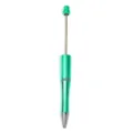 Bolígrafo con cuentas DIY variante en acabado verde brillante para manualidades. - 亮绿色电镀款(CZB106038-73)