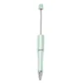 Bolígrafo de Cuentas DIY Verde Menta, Bolígrafo Personalizable con Varilla Metálica. - Estilo Galvanizado Verde Claro (CZB106038-76)