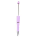 Bolígrafo de cuentas DIY morado con varilla de metal para manualidades creativas. - Estilo Púrpura Claro (CZB106038-89)