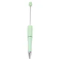 Bolígrafo de cuentas DIY verde claro metal bolígrafos con cuentas para manualidades hechas a mano - Estilo Verde Claro (CZB106038-90)