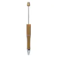 Bolígrafo de cuentas DIY con cuerpo degradado galvanizado metálico y varilla superior. - Estilo Galvanizado Oro (CZB106038-105)