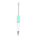 Boligrafo de Cuentas DIY Verde Menta Blanco Variante Boligrafo Personalizable Abalorios - Estilo Bicolor Verde Menta Blanco (CZB106038-113)