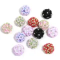 Bunte Harz Blumen Strass Perlen fuer DIY Schmuck Handytaschen Anhaenger Zubehoer. - 22mm / Zufällige Mischfarben