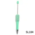 DIY bead pen light green rhinestone pearl beaded twist ballpoint pen for handmade crafts - Handmade Beaded Pen Style (SL184) / Candy Mint Green