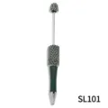 DIY beadable ballpoint pen with sparkling green rhinestones, creative handmade crafting tool. - Dark Green Style (SL101)