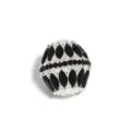 Alloy hollow rhinestone bead charm for DIY necklace phone chain jewelry accessories - 17x19mm / Black