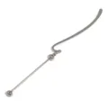 Segnalibro in metallo DIY segnalibro con perline segnalibro carta studente articolo - 1 Pezzo / Argento