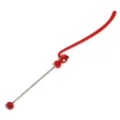 Segnalibro in metallo fai-da-te con perline e clip per libri da studente, design elegante. - 1 Pezzo / Rosso