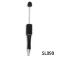 Black rhinestone DIY beadable pen, crystal beaded twist ballpoint pen for handmade crafts. - Black Style (SL098)