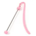 Segnalibro in metallo con perline e finitura rosa, segnalibro DIY creativo per studenti. - 1 Pezzo / Rosa