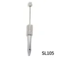 DIY beaded rhinestone ballpoint pen sparkling crystal metal pen for handmade craft design - Silver White Style (SL105)