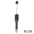 DIY rhinestone beaded ballpoint pen with metal rod and crystal accents for crafts. - Bentley Gray Style (SL110)